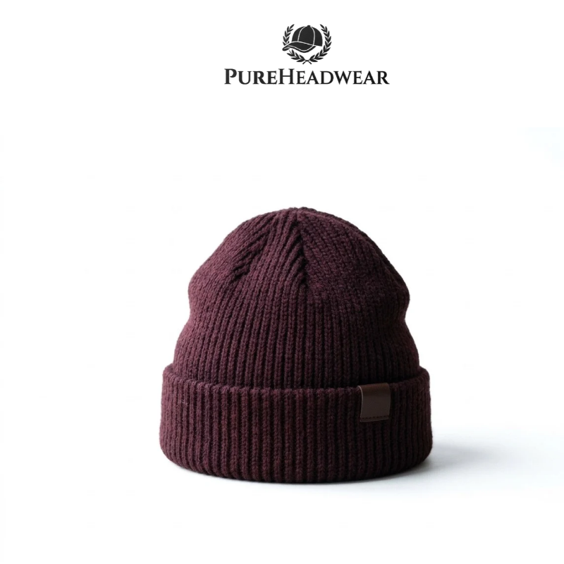 Unisex Ribbed Knit Winter Beanie Hat - Warm Skull Cap